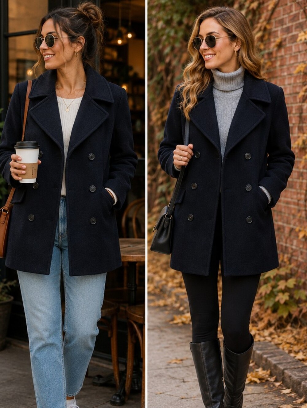 Talbots Charcoal Wool Blend Coat 🖤🤍